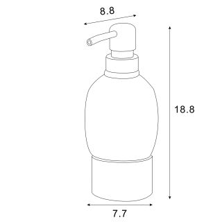 Дозатор жидкого мыла Azario ELVIA AZ-128-A  керамический настольный, бронза